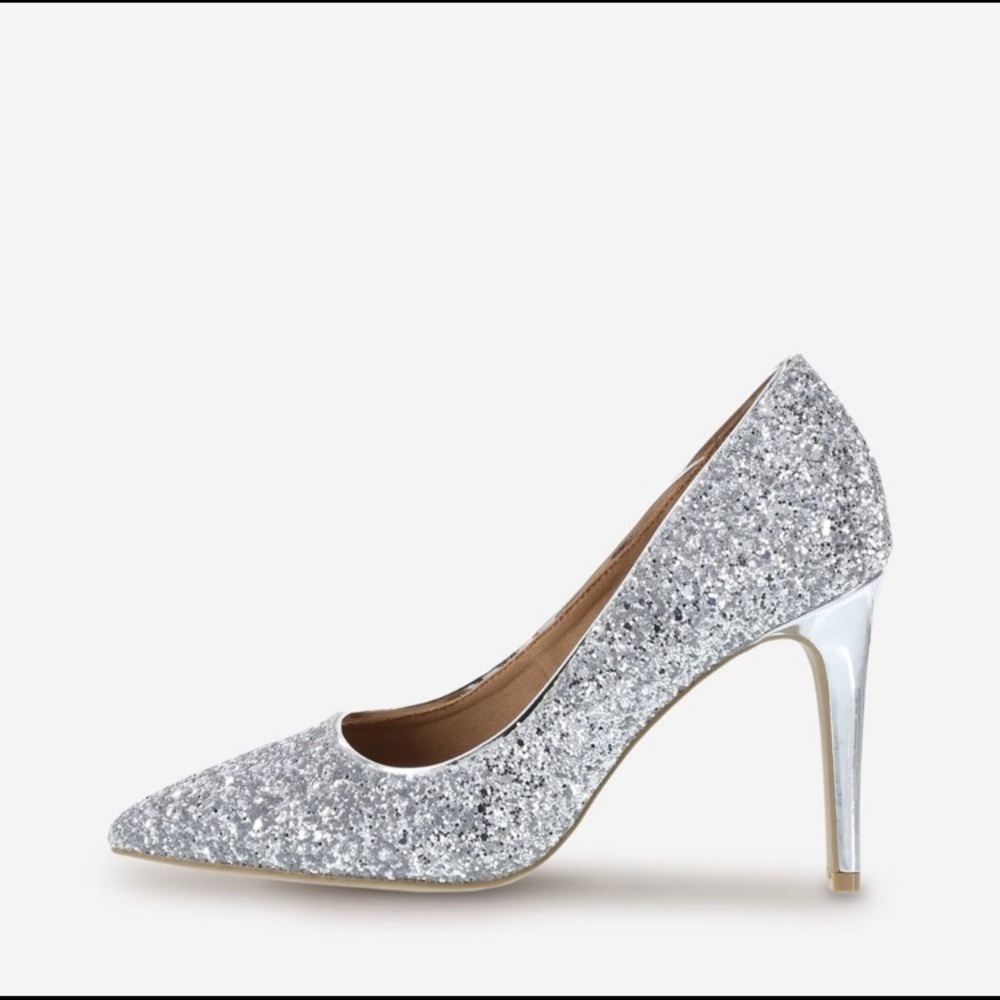 Christian Siriano Silver Heels
